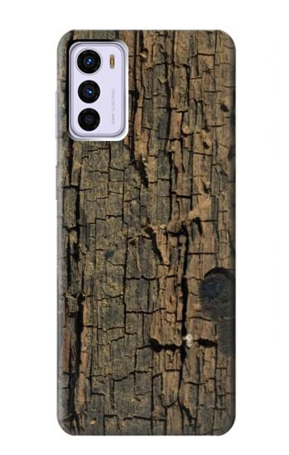 W0598 Wood Graphic Printed Hard Case and Leather Flip Case For Motorola Moto G42