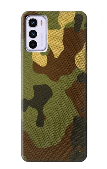 W1602 Camo Camouflage Graphic Printed Hard Case and Leather Flip Case For Motorola Moto G42