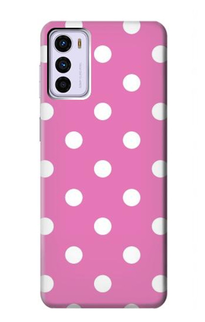 W2358 Pink Polka Dots Hard Case and Leather Flip Case For Motorola Moto G42