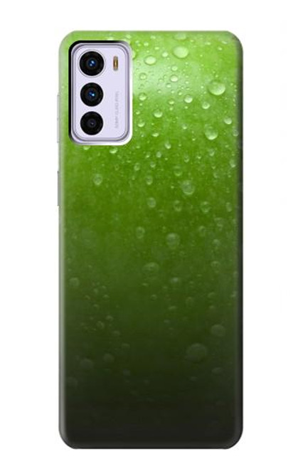 W2475 Green Apple Texture Seamless Hard Case and Leather Flip Case For Motorola Moto G42