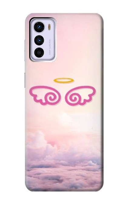 W2514 Cute Angel Wings Hard Case and Leather Flip Case For Motorola Moto G42