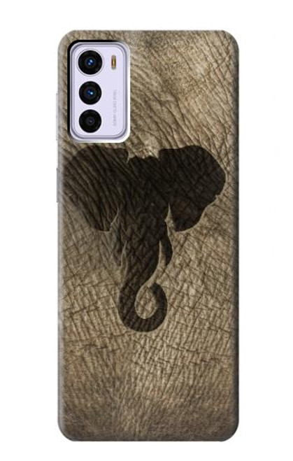 W2516 Elephant Skin Graphic Printed Hard Case and Leather Flip Case For Motorola Moto G42