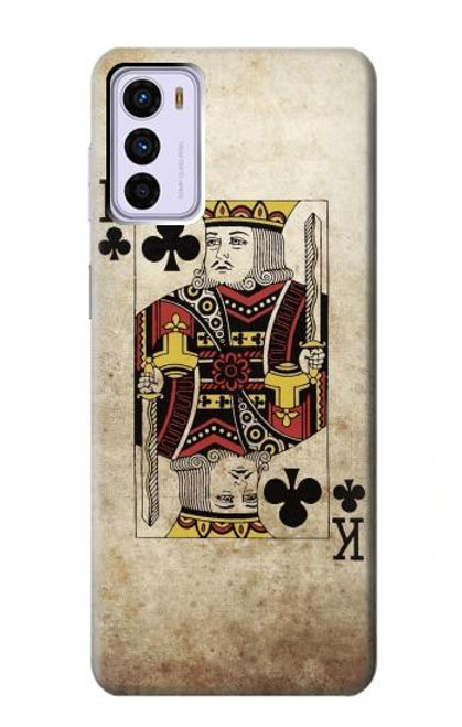 W2528 Poker King Card Hard Case and Leather Flip Case For Motorola Moto G42