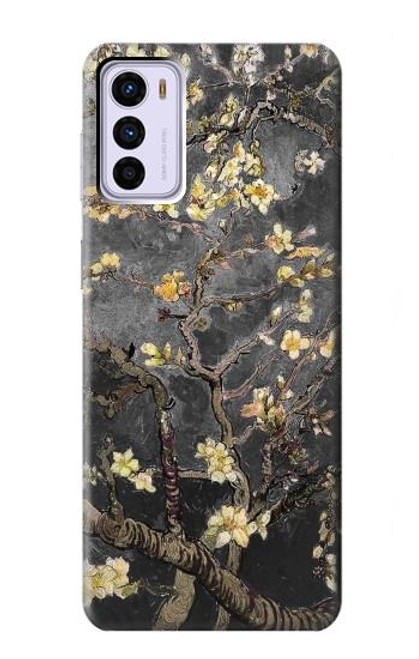 W2664 Black Blossoming Almond Tree Van Gogh Hard Case and Leather Flip Case For Motorola Moto G42