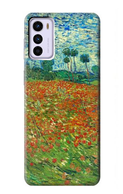 W2681 Field Of Poppies Vincent Van Gogh Hard Case and Leather Flip Case For Motorola Moto G42