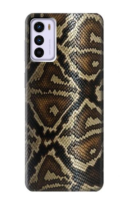 W2712 Anaconda Amazon Snake Skin Graphic Printed Hard Case and Leather Flip Case For Motorola Moto G42