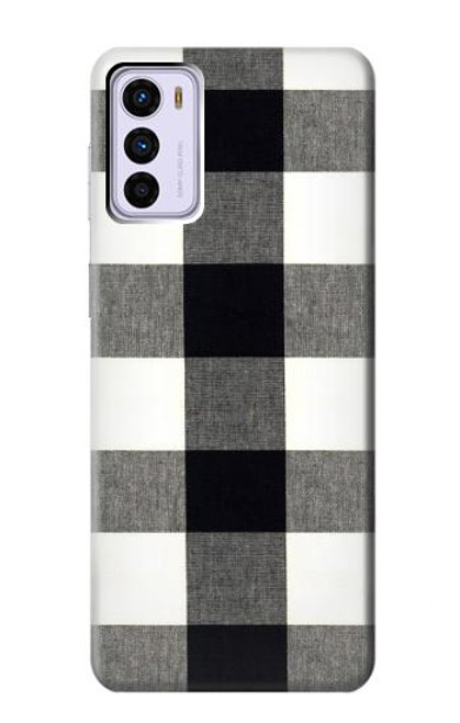 W2842 Black and White Buffalo Check Pattern Hard Case and Leather Flip Case For Motorola Moto G42