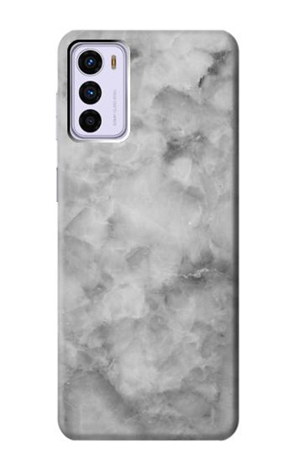 W2845 Gray Marble Texture Hard Case and Leather Flip Case For Motorola Moto G42