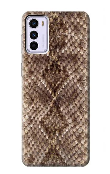 W2875 Rattle Snake Skin Graphic Printed Hard Case and Leather Flip Case For Motorola Moto G42