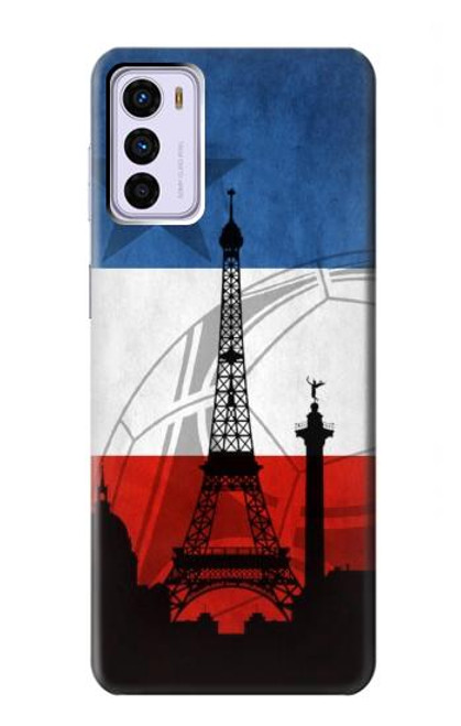 W2980 France Football Soccer Hard Case and Leather Flip Case For Motorola Moto G42