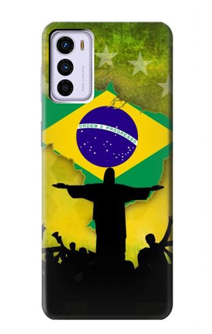 W2981 Brazil Football Soccer Hard Case and Leather Flip Case For Motorola Moto G42