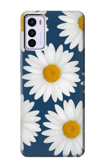 W3009 Daisy Blue Hard Case and Leather Flip Case For Motorola Moto G42