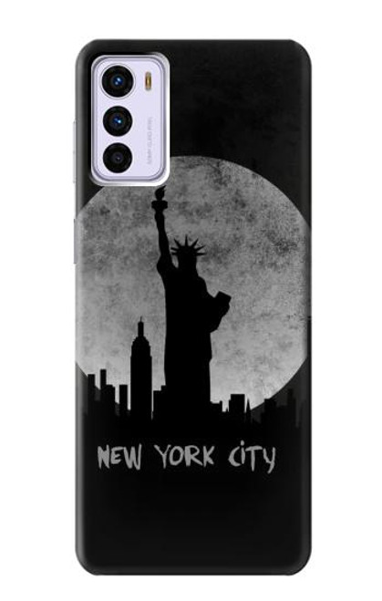 W3097 New York City Hard Case and Leather Flip Case For Motorola Moto G42