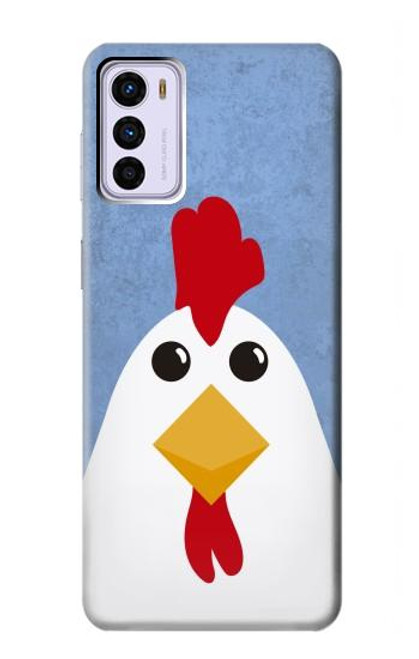 W3254 Chicken Cartoon Hard Case and Leather Flip Case For Motorola Moto G42