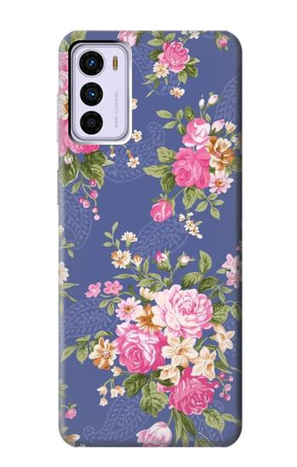 W3265 Vintage Flower Pattern Hard Case and Leather Flip Case For Motorola Moto G42