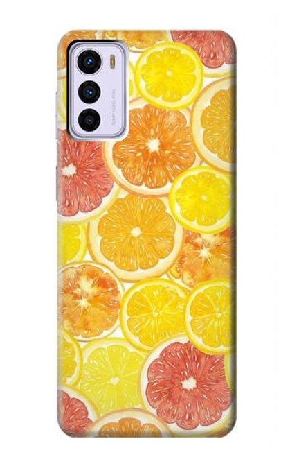 W3408 Lemon Hard Case and Leather Flip Case For Motorola Moto G42