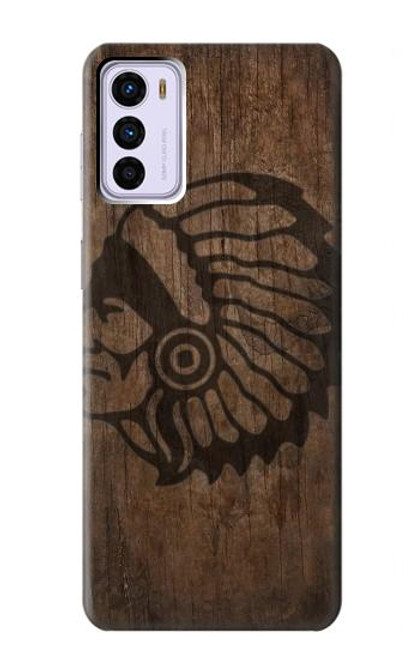 W3443 Indian Head Hard Case and Leather Flip Case For Motorola Moto G42