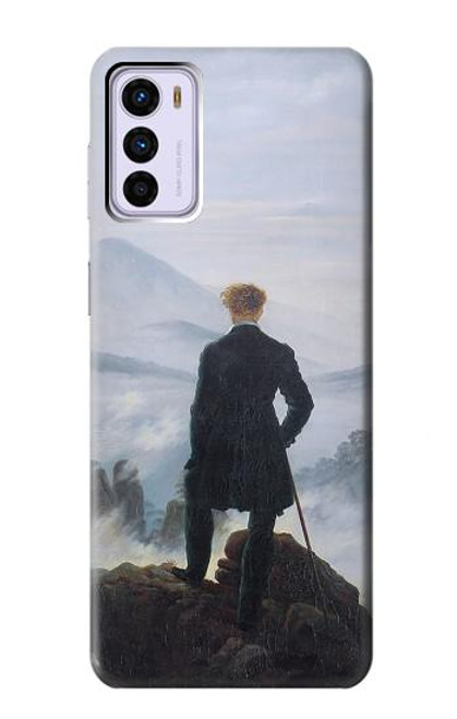 W3789 Wanderer above the Sea of Fog Hard Case and Leather Flip Case For Motorola Moto G42