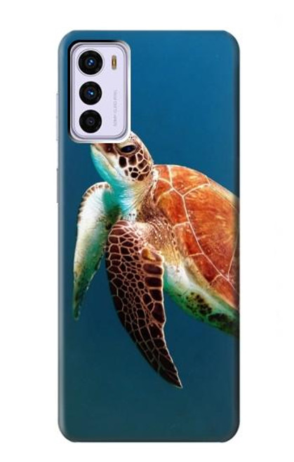 W3899 Sea Turtle Hard Case and Leather Flip Case For Motorola Moto G42