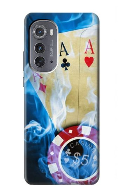 W0348 Casino Hard Case and Leather Flip Case For Motorola Edge (2022)