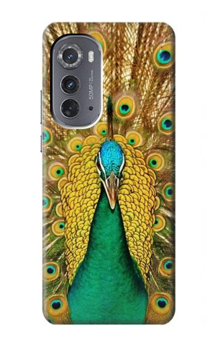 W0513 Peacock Hard Case and Leather Flip Case For Motorola Edge (2022)