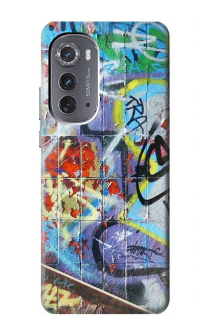 W0588 Wall Graffiti Hard Case and Leather Flip Case For Motorola Edge (2022)