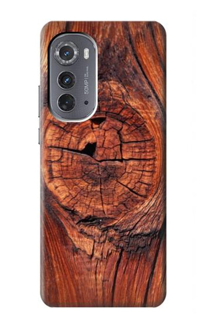 W0603 Wood Graphic Printed Hard Case and Leather Flip Case For Motorola Edge (2022)