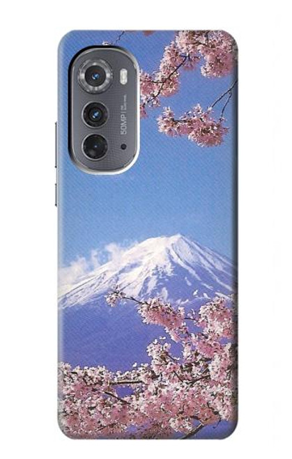 W1060 Mount Fuji Sakura Cherry Blossom Hard Case and Leather Flip Case For Motorola Edge (2022)