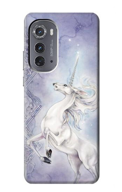 W1134 White Horse Unicorn Hard Case and Leather Flip Case For Motorola Edge (2022)