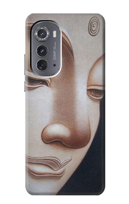 W1255 Buddha Face Hard Case and Leather Flip Case For Motorola Edge (2022)