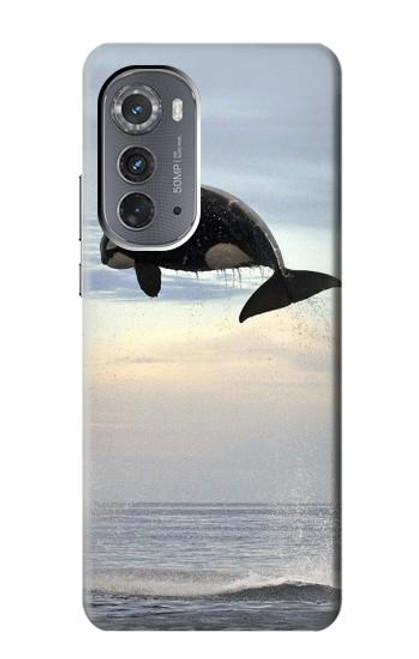 W1349 Killer whale Orca Hard Case and Leather Flip Case For Motorola Edge (2022)