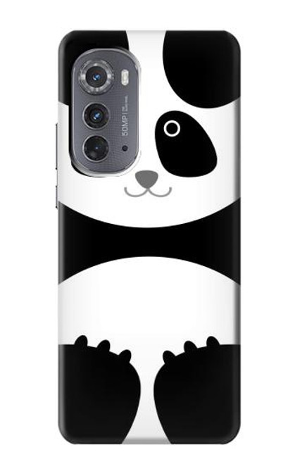 W2085 Panda Minimalist Hard Case and Leather Flip Case For Motorola Edge (2022)