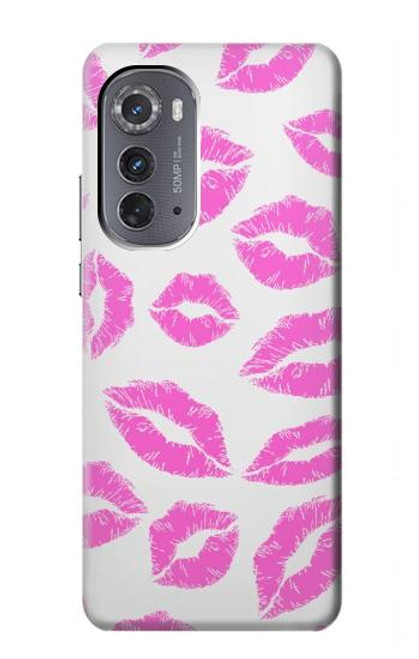 W2214 Pink Lips Kisses Hard Case and Leather Flip Case For Motorola Edge (2022)