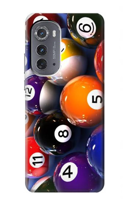 W2238 Billiard Pool Ball Hard Case and Leather Flip Case For Motorola Edge (2022)