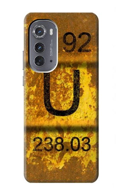 W2447 Nuclear Old Rusty Uranium Waste Barrel Hard Case and Leather Flip Case For Motorola Edge (2022)