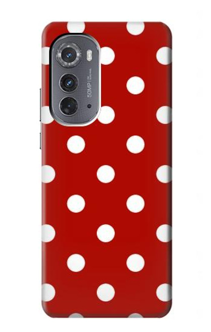 W2951 Red Polka Dots Hard Case and Leather Flip Case For Motorola Edge (2022)