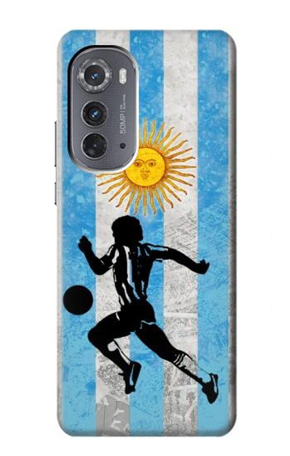 W2977 Argentina Football Soccer Hard Case and Leather Flip Case For Motorola Edge (2022)