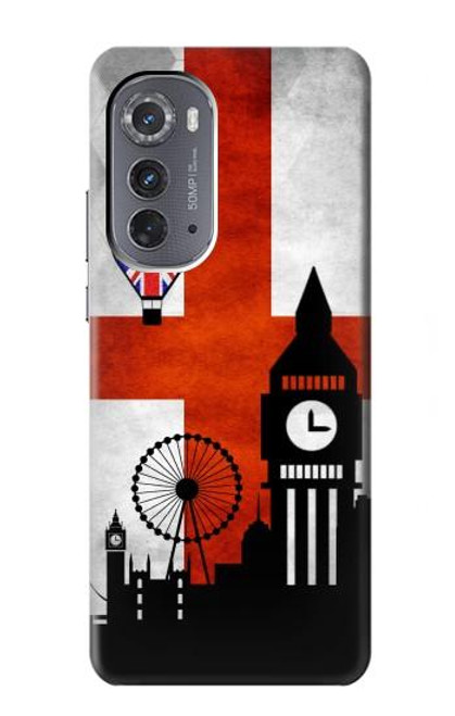 W2979 England Football Soccer Hard Case and Leather Flip Case For Motorola Edge (2022)