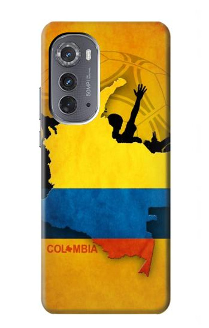 W2996 Colombia Football Soccer Hard Case and Leather Flip Case For Motorola Edge (2022)