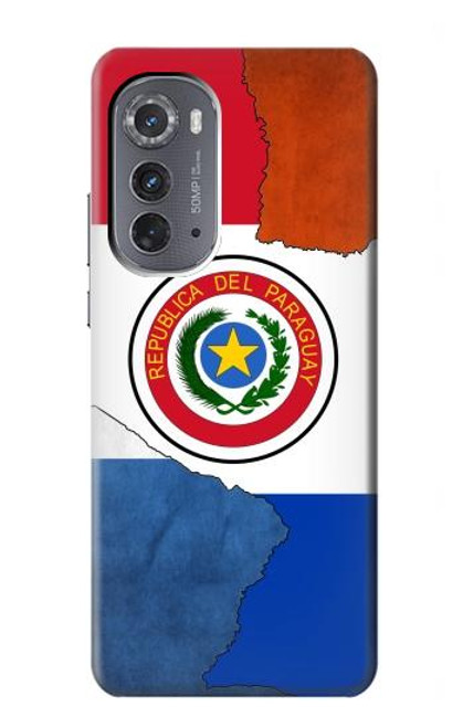 W3017 Paraguay Flag Hard Case and Leather Flip Case For Motorola Edge (2022)