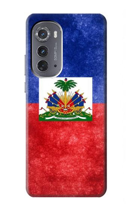 W3022 Haiti Flag Hard Case and Leather Flip Case For Motorola Edge (2022)