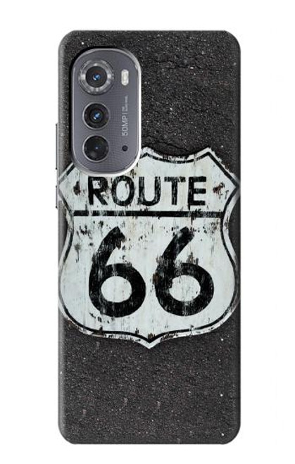 W3207 Route 66 Sign Hard Case and Leather Flip Case For Motorola Edge (2022)