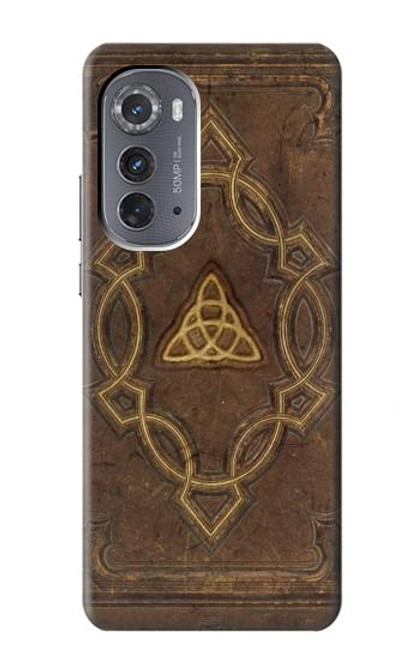 W3219 Spell Book Cover Hard Case and Leather Flip Case For Motorola Edge (2022)