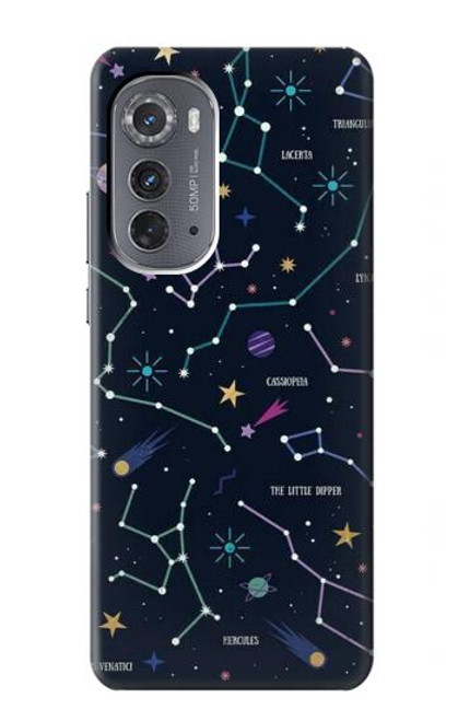 W3220 Star Map Zodiac Constellations Hard Case and Leather Flip Case For Motorola Edge (2022)