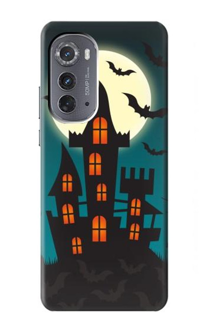 W3268 Halloween Festival Castle Hard Case and Leather Flip Case For Motorola Edge (2022)