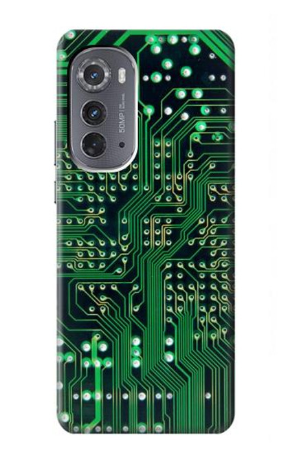 W3392 Electronics Board Circuit Graphic Hard Case and Leather Flip Case For Motorola Edge (2022)