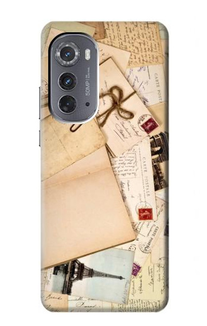 W3397 Postcards Memories Hard Case and Leather Flip Case For Motorola Edge (2022)