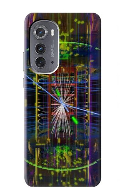 W3545 Quantum Particle Collision Hard Case and Leather Flip Case For Motorola Edge (2022)