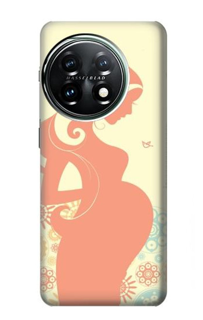 W0815 Pregnant Art Hard Case and Leather Flip Case For OnePlus 11