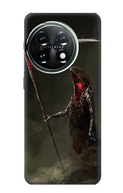 W1319 Grim Reaper Death Scythe Hard Case and Leather Flip Case For OnePlus 11